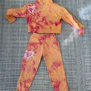 Tie-Dye Hoodie and Joggers Set